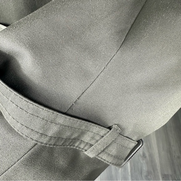 Vintage London Towne Taupe Trench Coat Men’s Size 40 Long Belted Classic - Picture 9 of 10